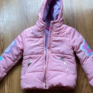 Betsey Johnson Pink Puffer Jacket with Hood